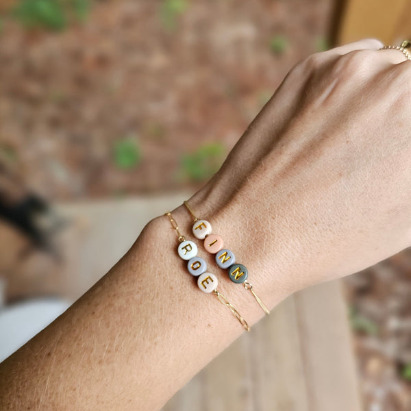 Alphabet Bead Bracelet 14kt Gold Fill - 5.75 | IsabelleGraceJewelry